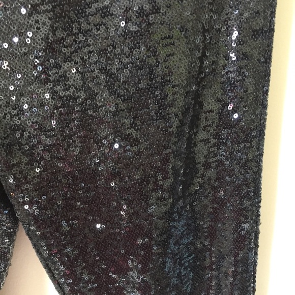 NWT Forever 21 black sequin pants - Picture 2 of 4